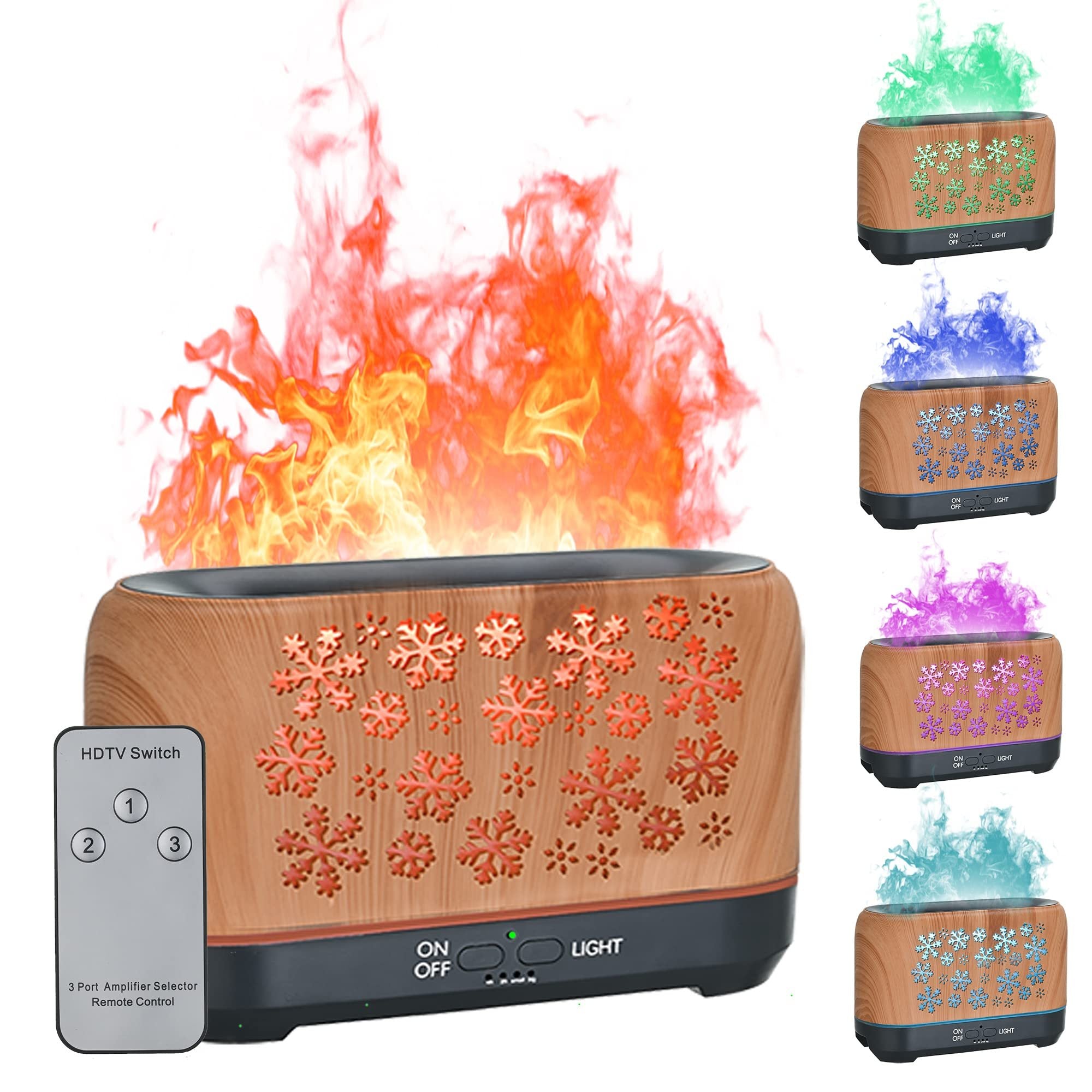 Christmas Snowflake Pattern Humidifier Household Colorful Aromatherapy Humidifier Atmosphere Colorful Diffuser - Bellarte Enchanté Christmas Snowflake Pattern Humidifier Household Colorful Aromatherapy Humidifier Atmosphere Colorful Diffuser